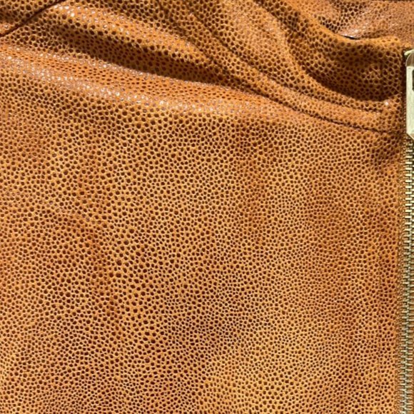 GUESS Asymmetrical Zipper Brown Blazer - Picture 3 of 6